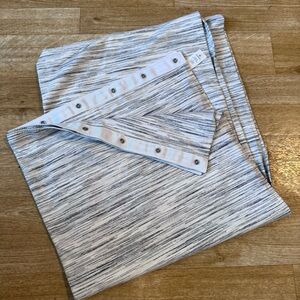 LULULEMON vinyasa gray snap wrap cardigan infinity versatile scarf